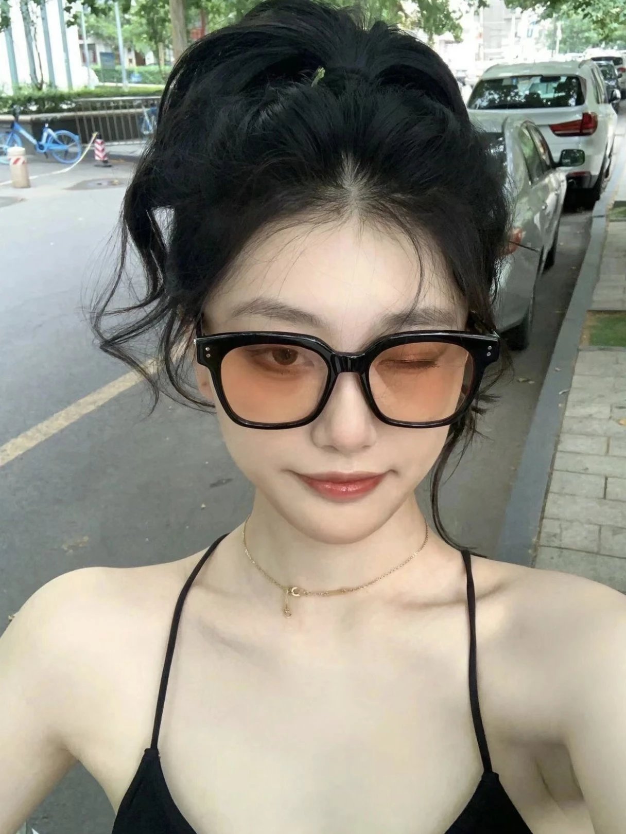 Item ID 8408 Gent1e-M0nster-GM-2024ss-UNAC_N- gradient sunglasses - sunset color -