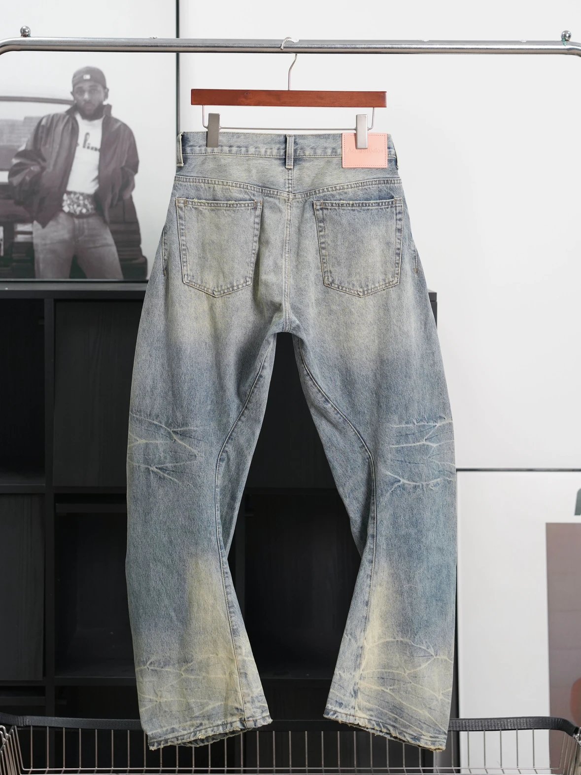 Item ID 8337 Acne Studios-FW252006m _Heavy duty Washed_ Loose Low Waist Wide Leg Cu