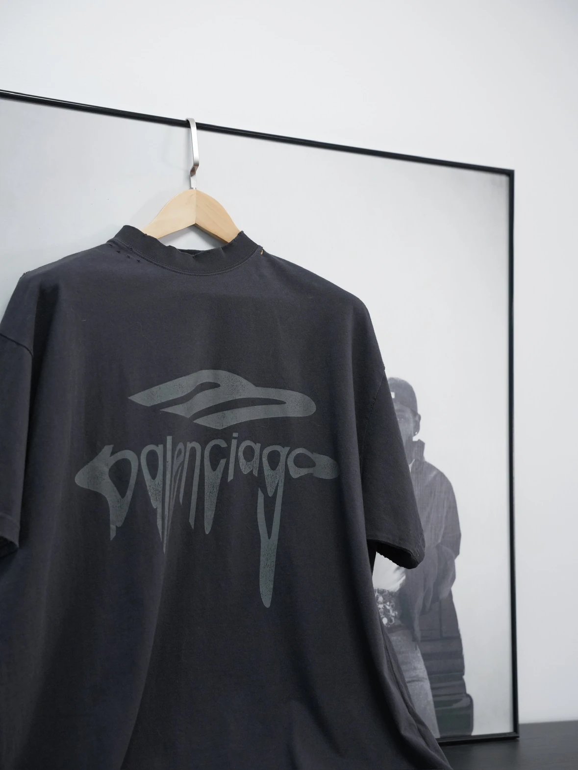 Item ID 8329 Paris 3M ruined short sleeves -“ Imported glue materials ” Oversized c