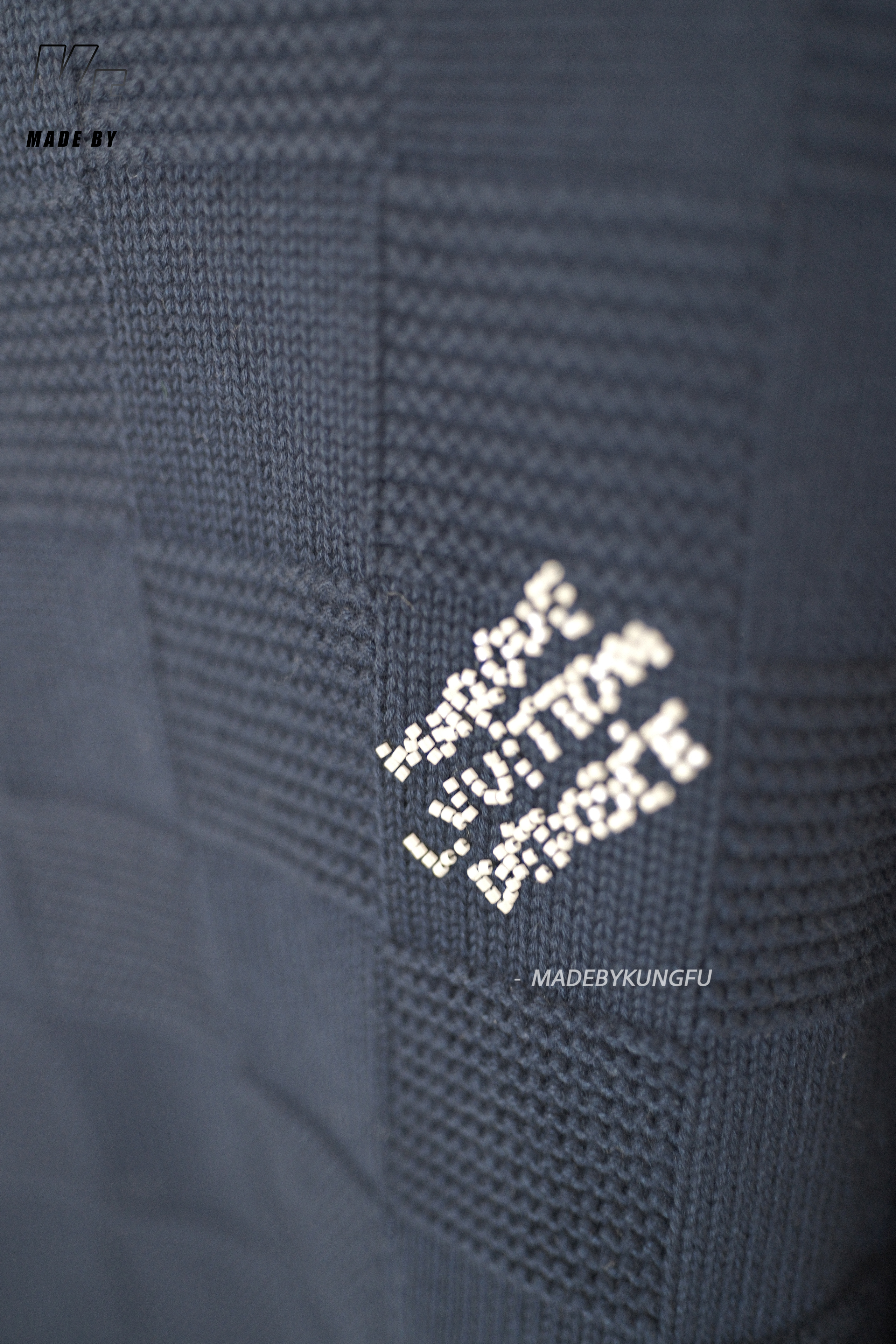 1v checkerboard sweater 