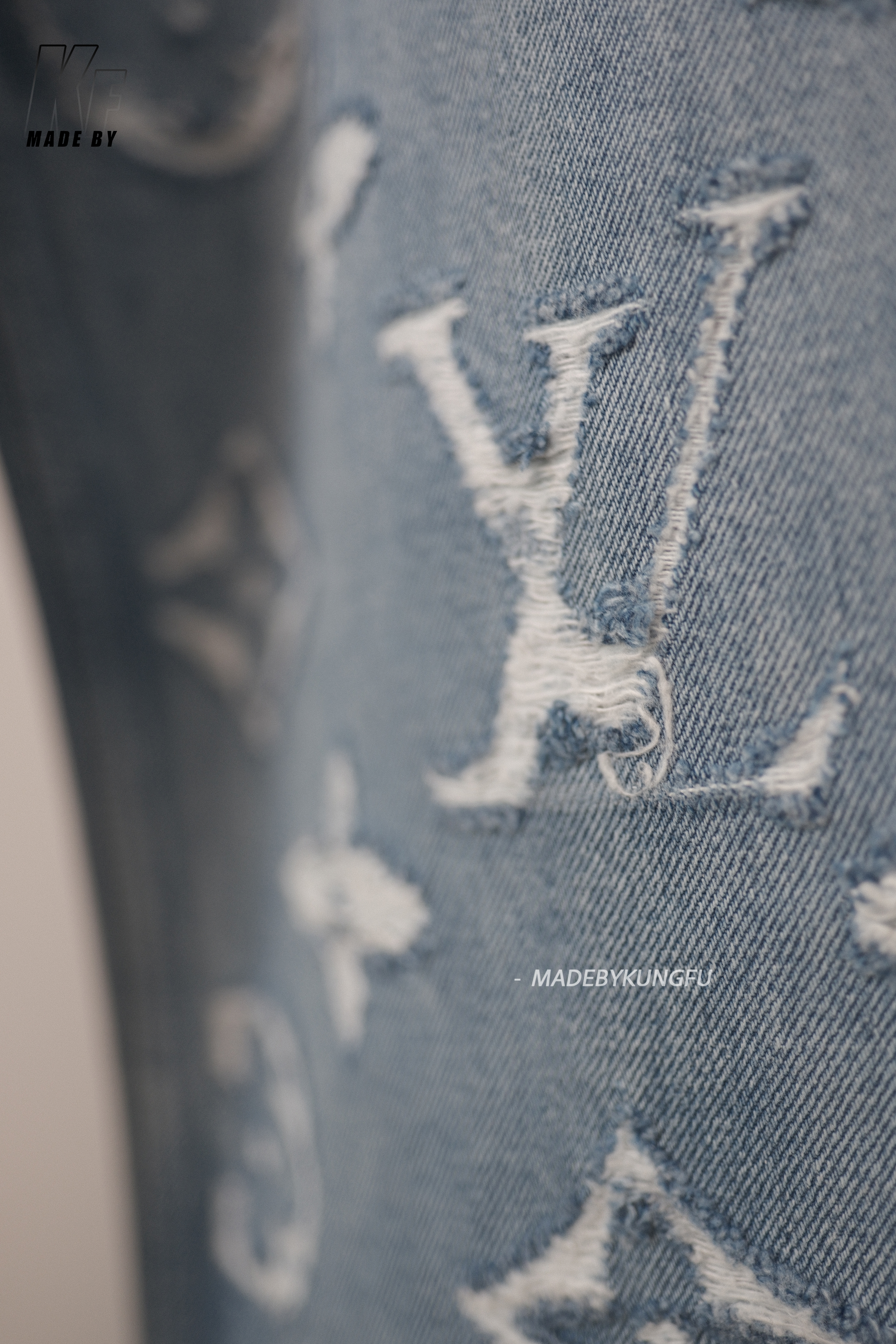 1v Laser Rubbed Jeans