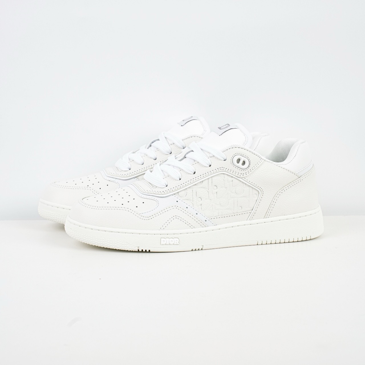 DIOR 迪奥 B27 底帮 经典者侈品休闲运动板鞋 皮革款白色