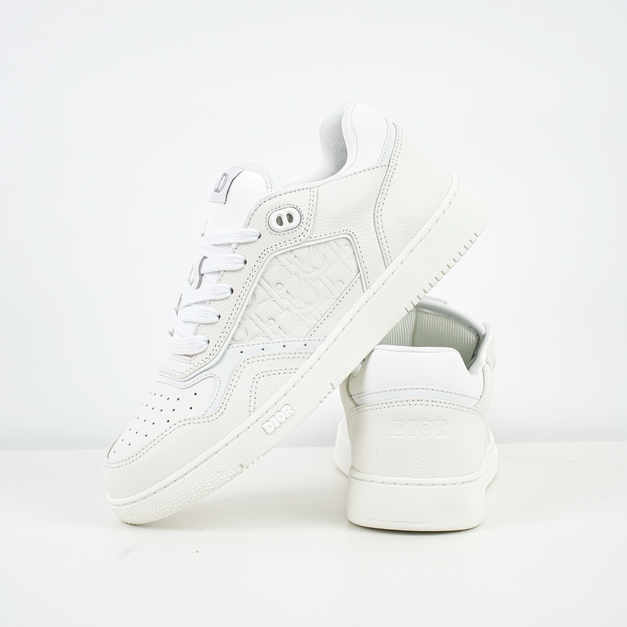 DIOR 迪奥 B27 底帮 经典者侈品休闲运动板鞋 皮革款白色
