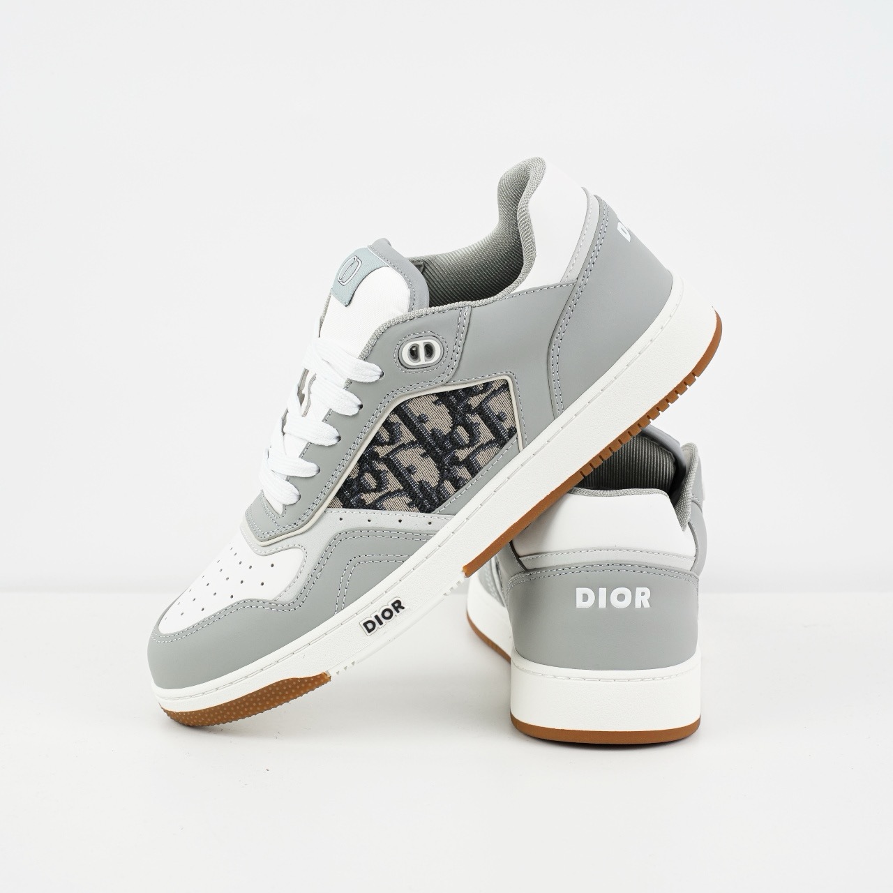 DIOR 迪奥 B27 底帮 经典者侈品休闲运动板鞋 灰白