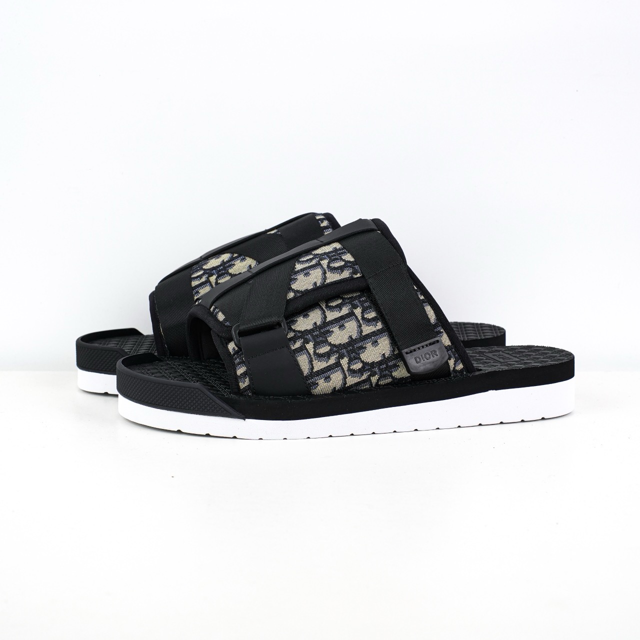 Dior 迪奥 Alpha Obique 电绣时尚拖鞋 米色