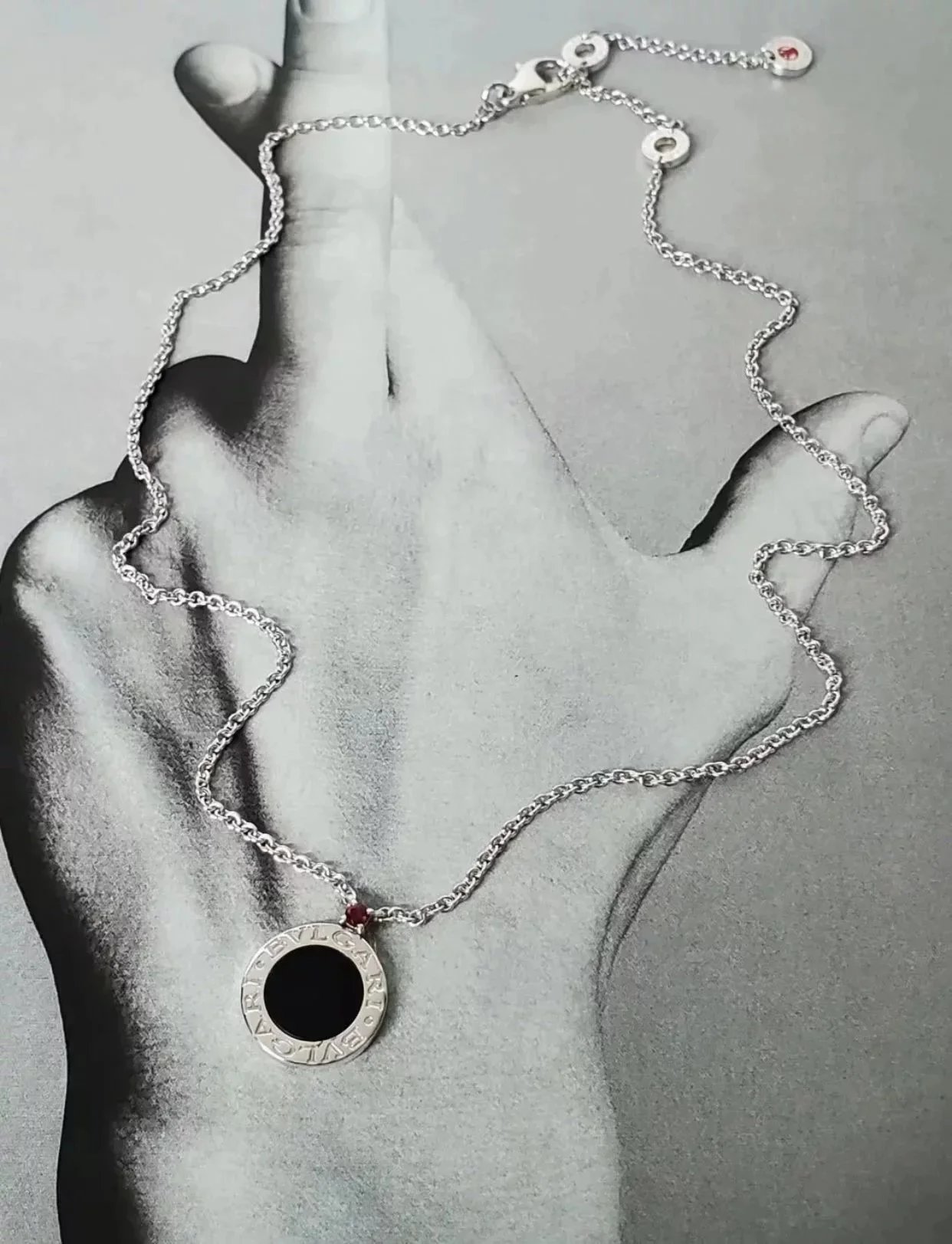 Item ID 8387 “ sterling silver chain 、 High-end ceramics 、 Red agate material ”BGR-