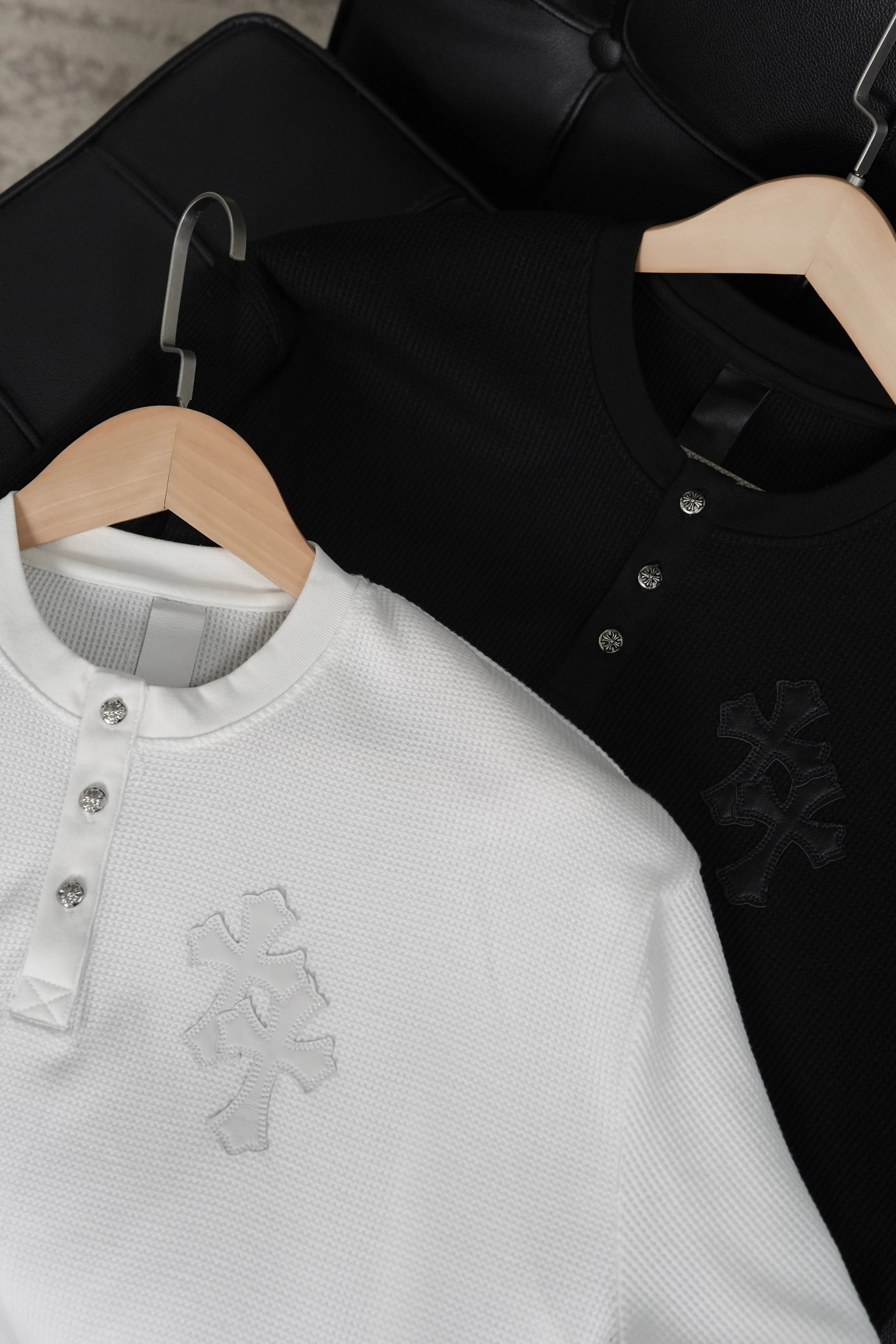 Item ID 8192 【 Pre-sale 15-20 Delivery within 1 day 】 Crow Heart Waffle Long Sleeve