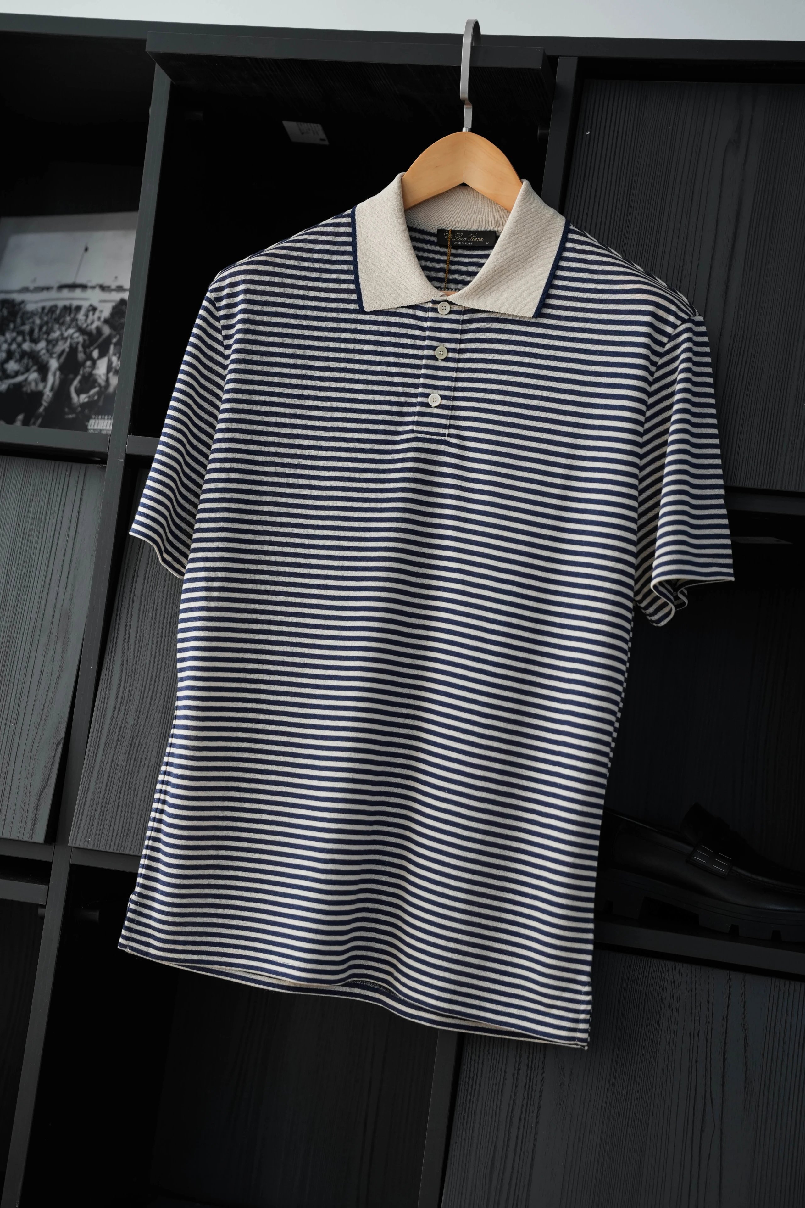 Item ID 8203 LP- old money style -“60 Double worsted linen ” Contrast striped trim