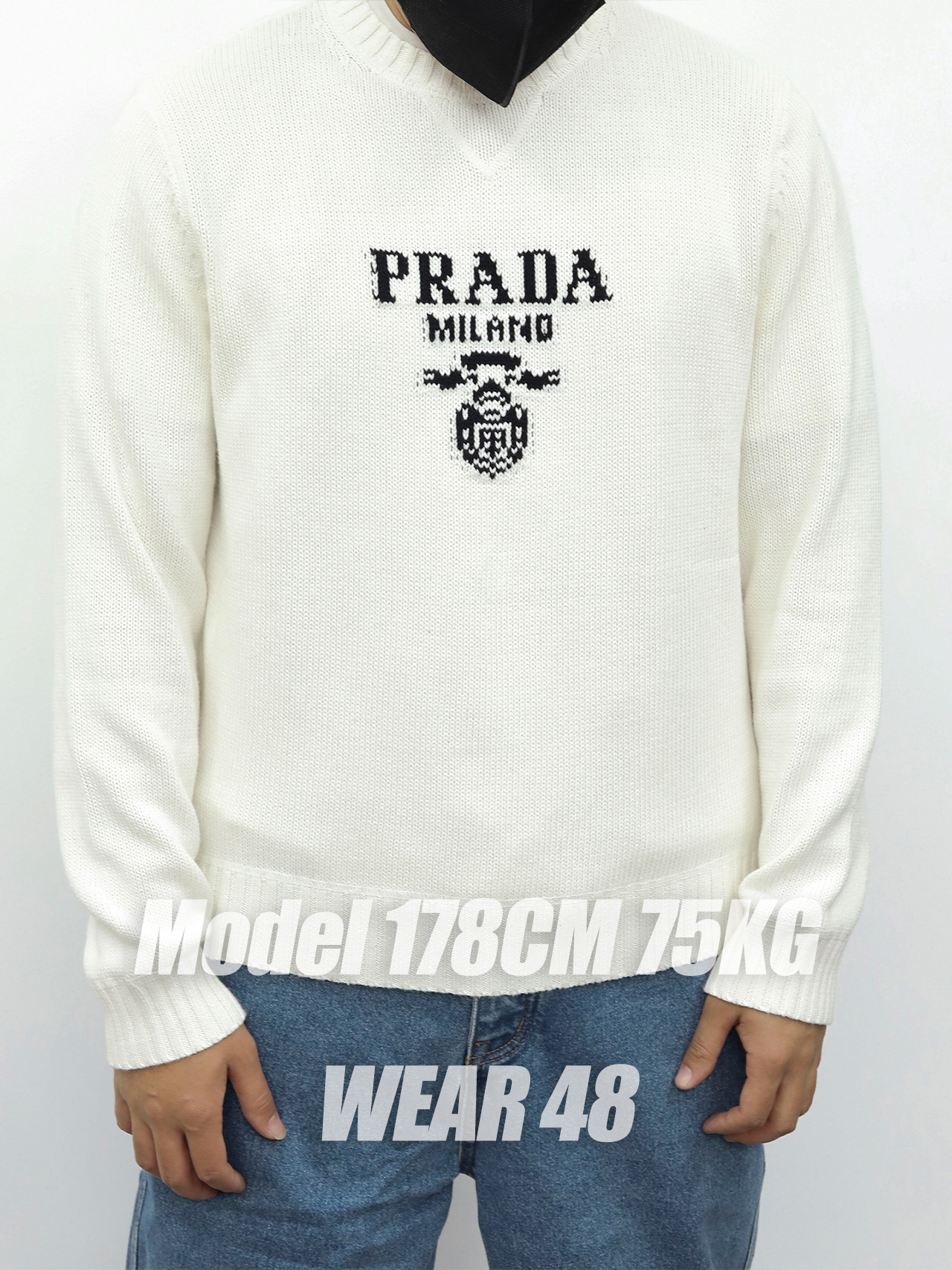 PRADA圆领毛衣 黑色