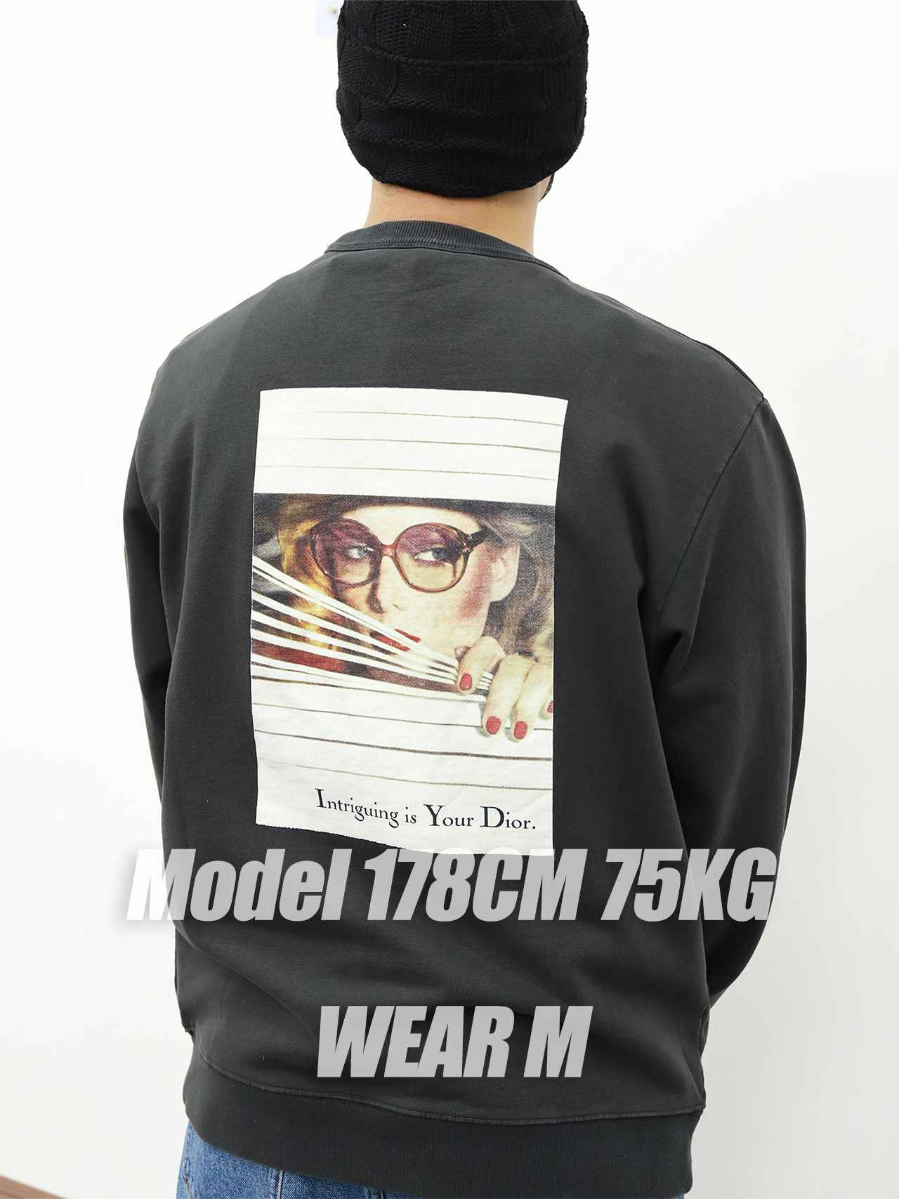 Dior 圆领长袖卫衣 灰色