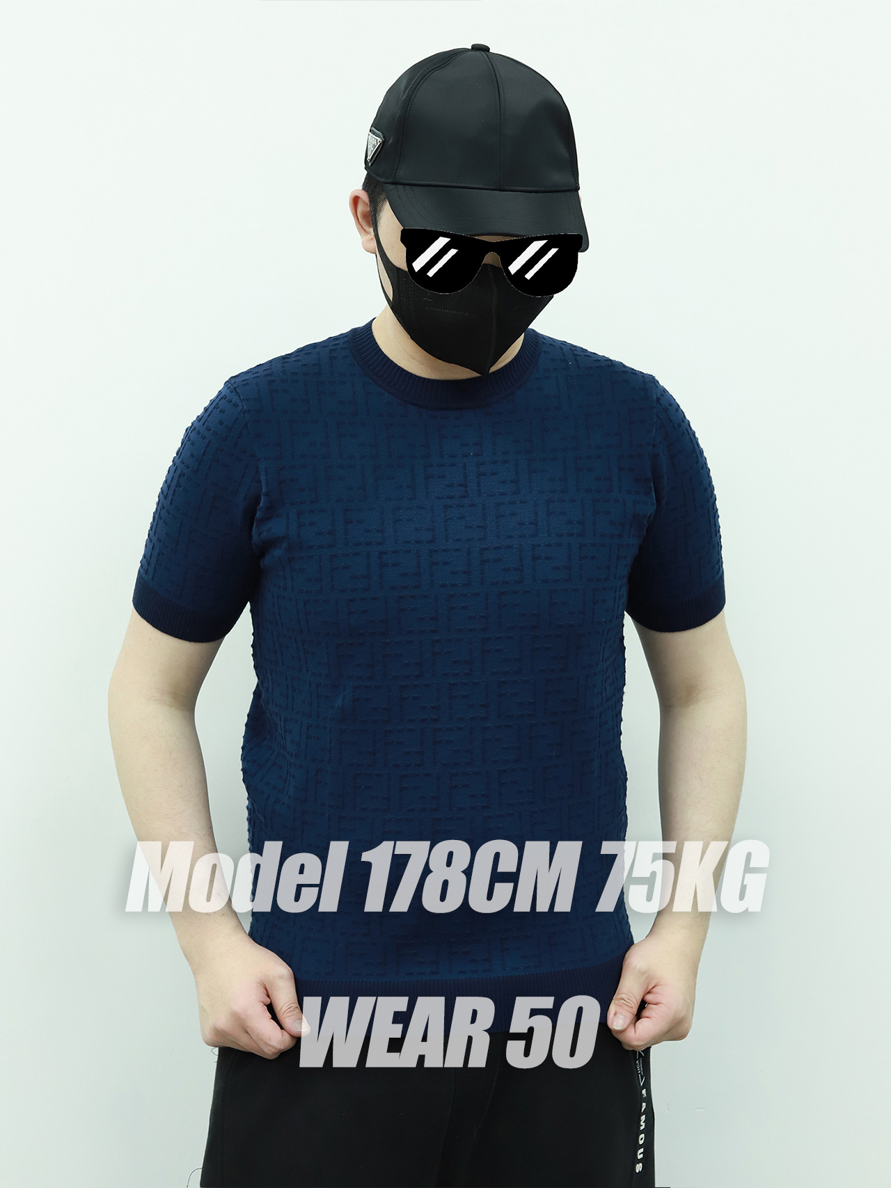 FE jacquard knitting tee