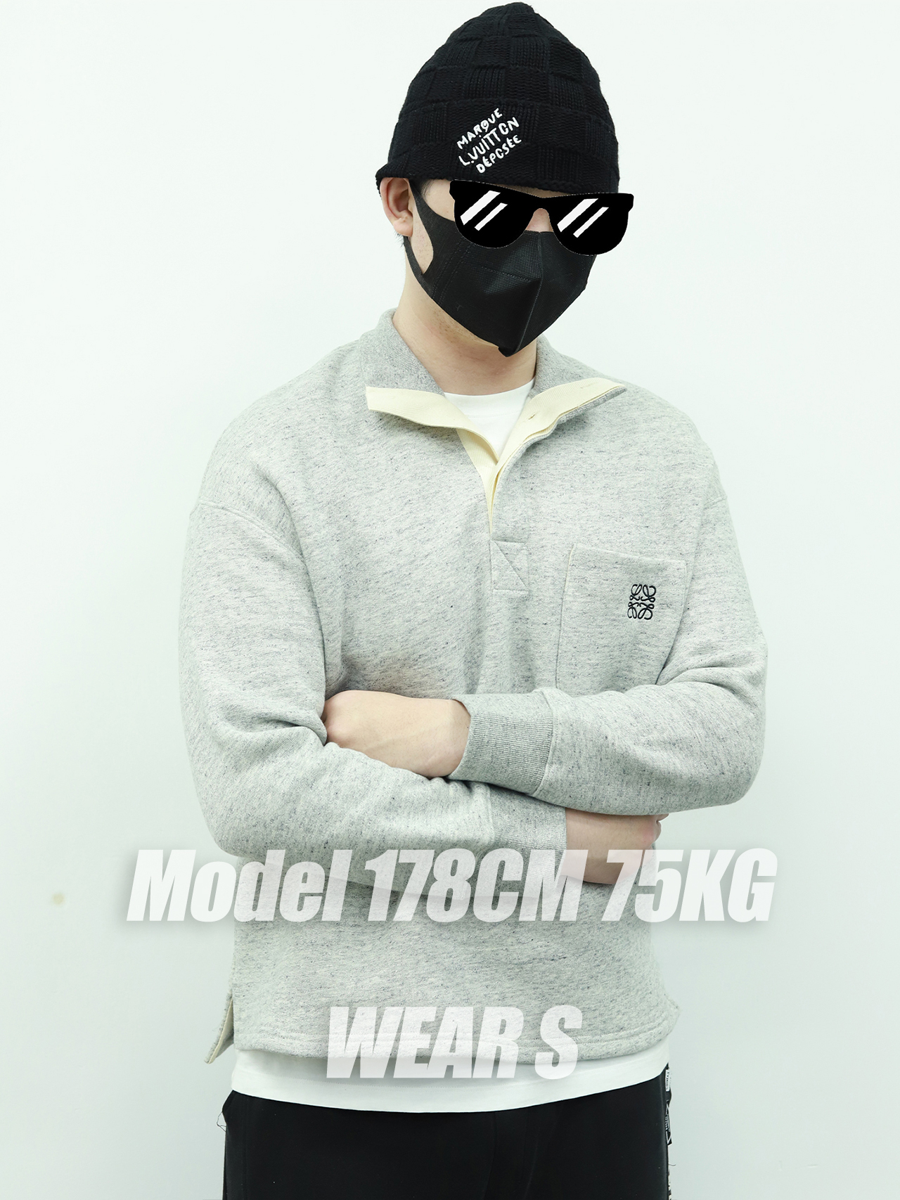 Loe High-neck fleece sweater