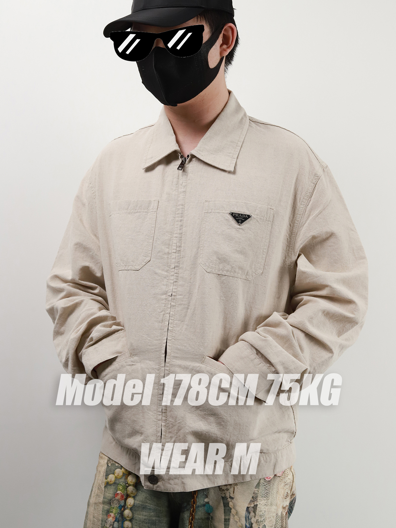 【KF badge】PRA linen jacket