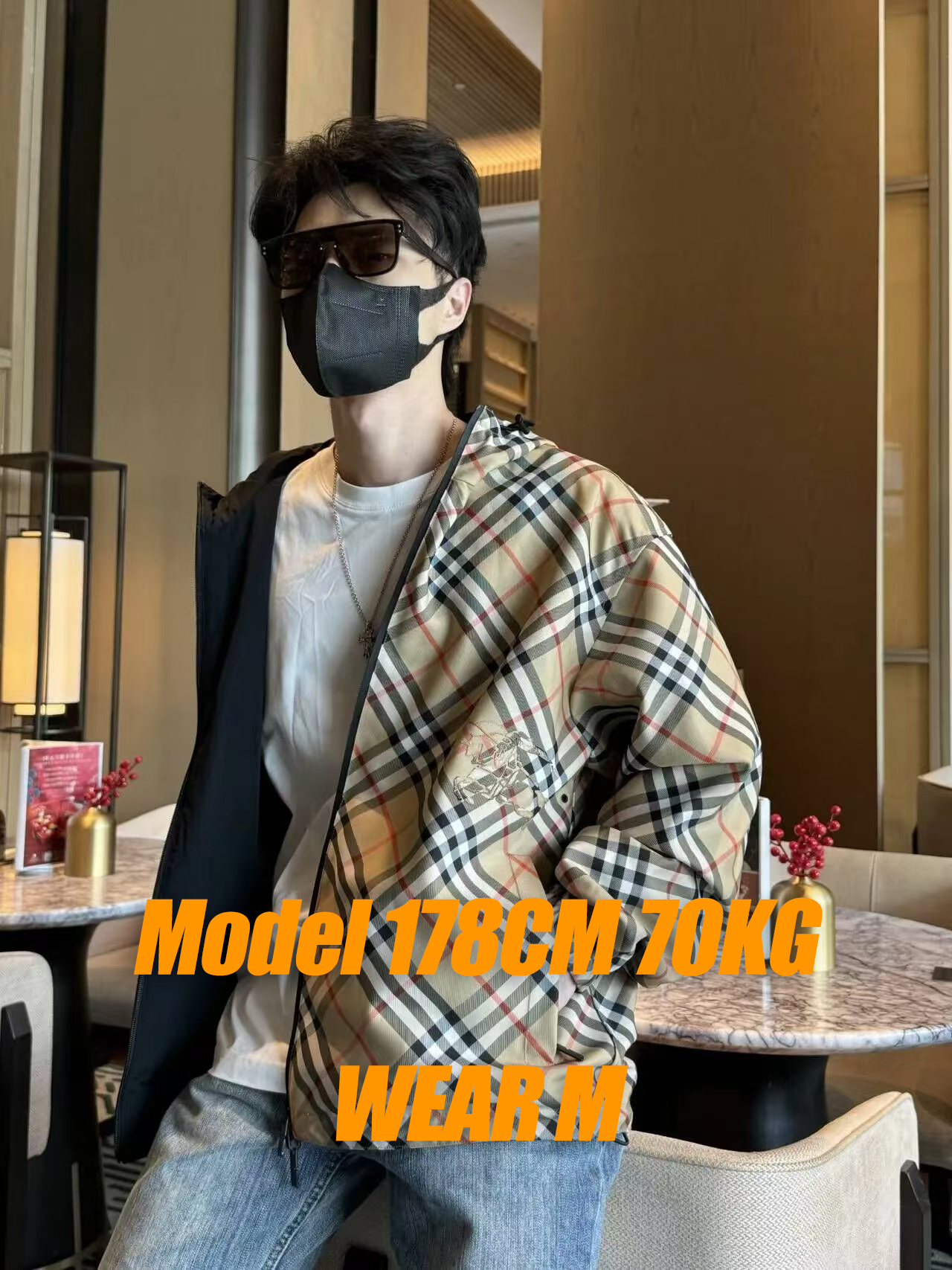 BBR Reversible Plaid War Horse Trench Coat