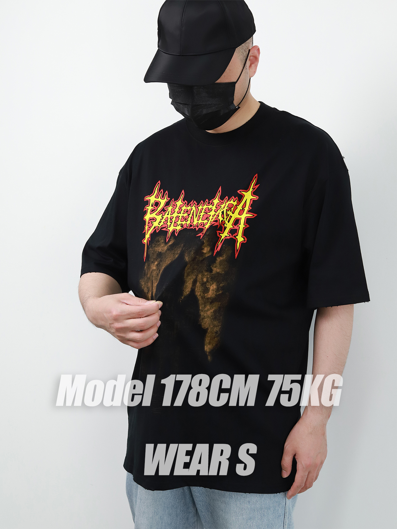 【Kornit printed】BLCG flame castle T-shirt