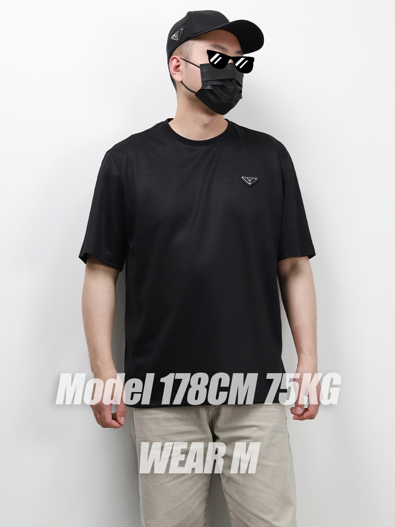 【KF badge】 pra triangle dark pattern tee