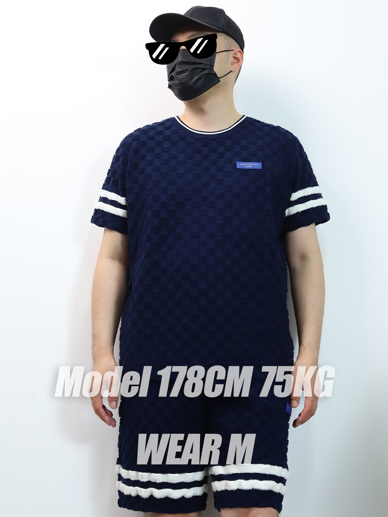 1V DAMIER terry tennis TEE