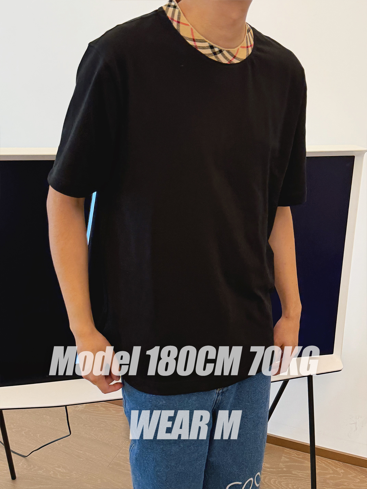 BBR wool neckline tee
