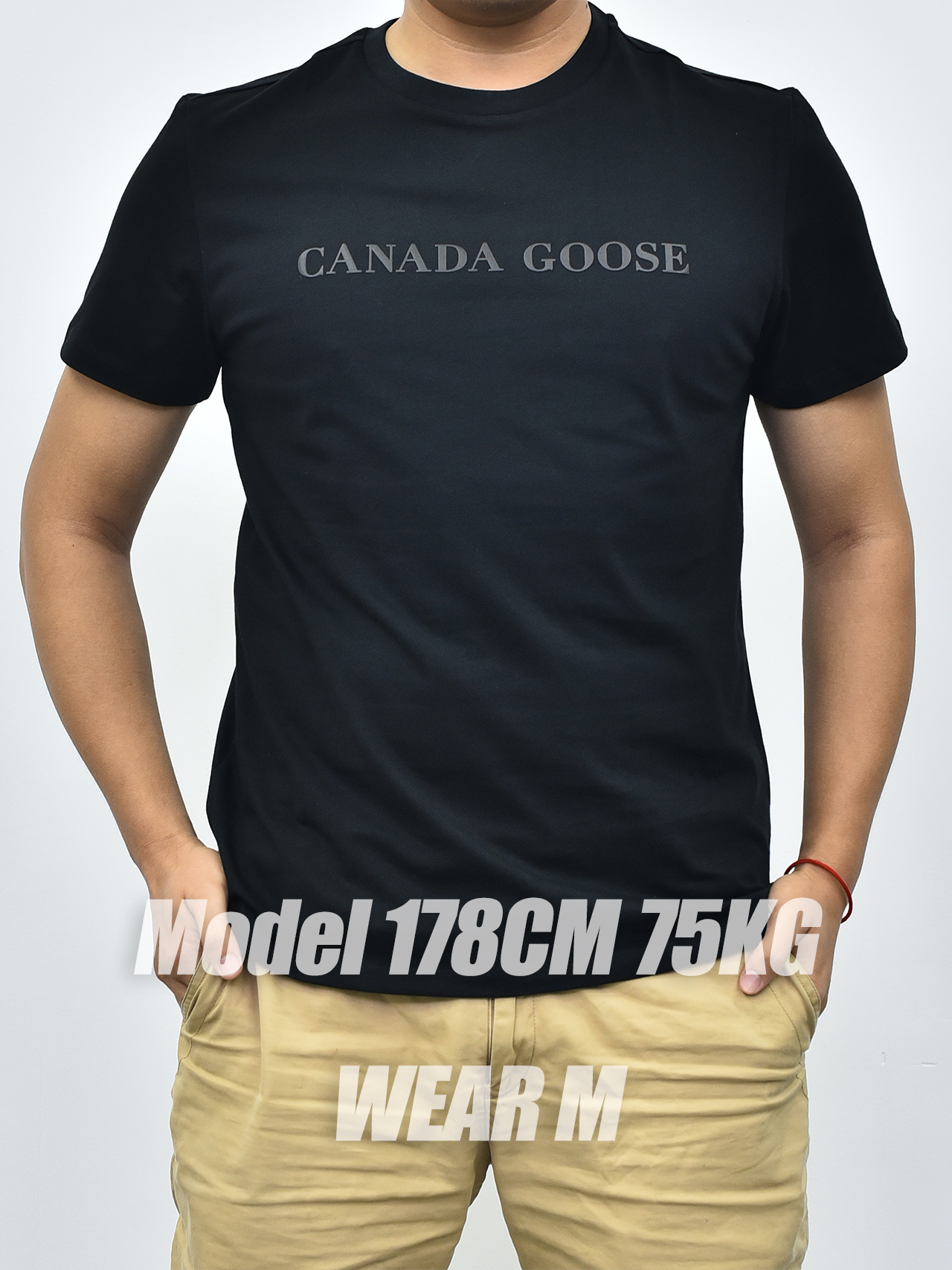 CG大鹅基础字母短袖 黑色白色