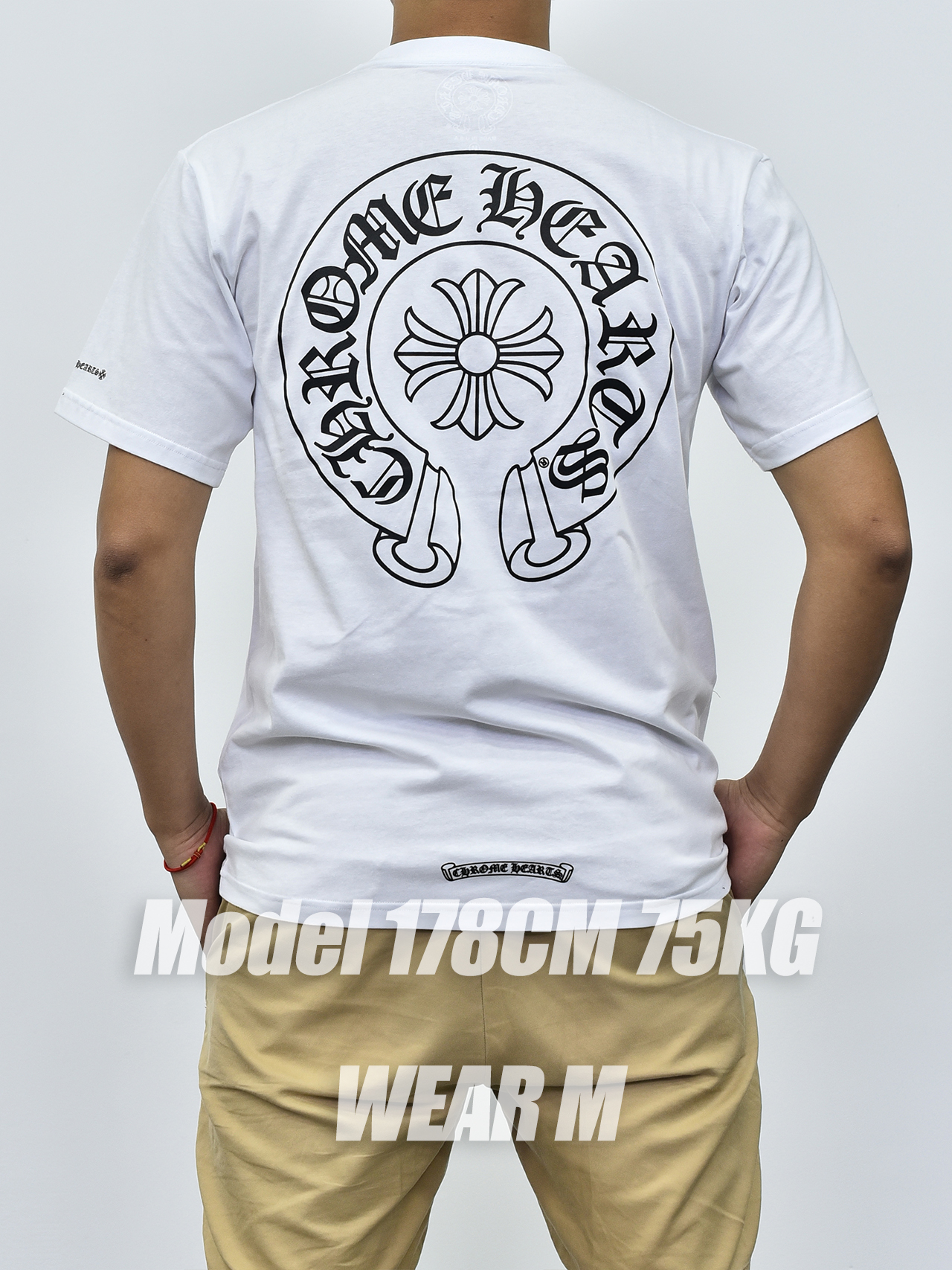 克罗心logo短袖 白色黑色