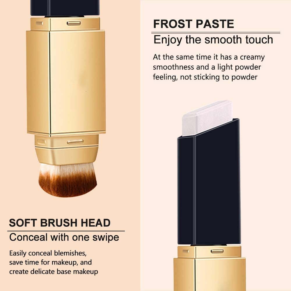 Double-effects Foundation Concealer Stick (Brush Included)