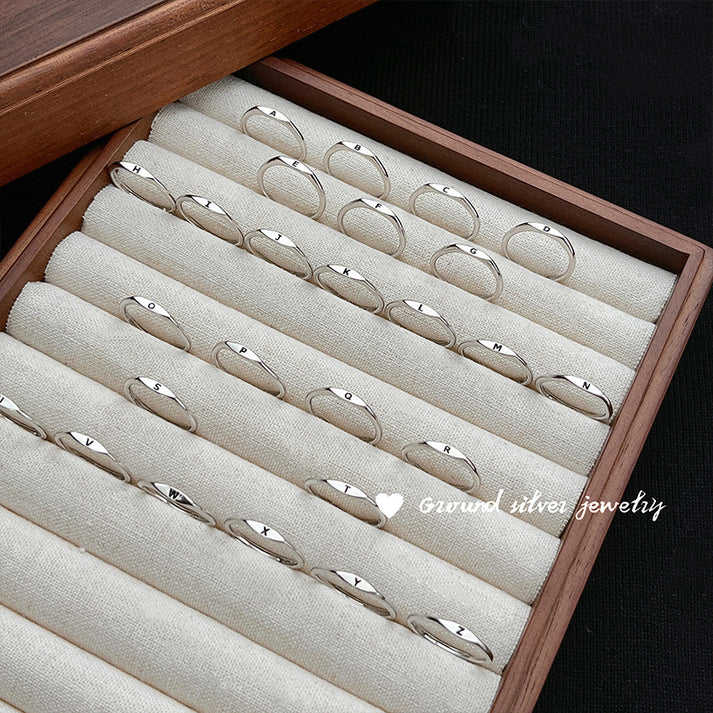 Personalized Initial Rings A-Z