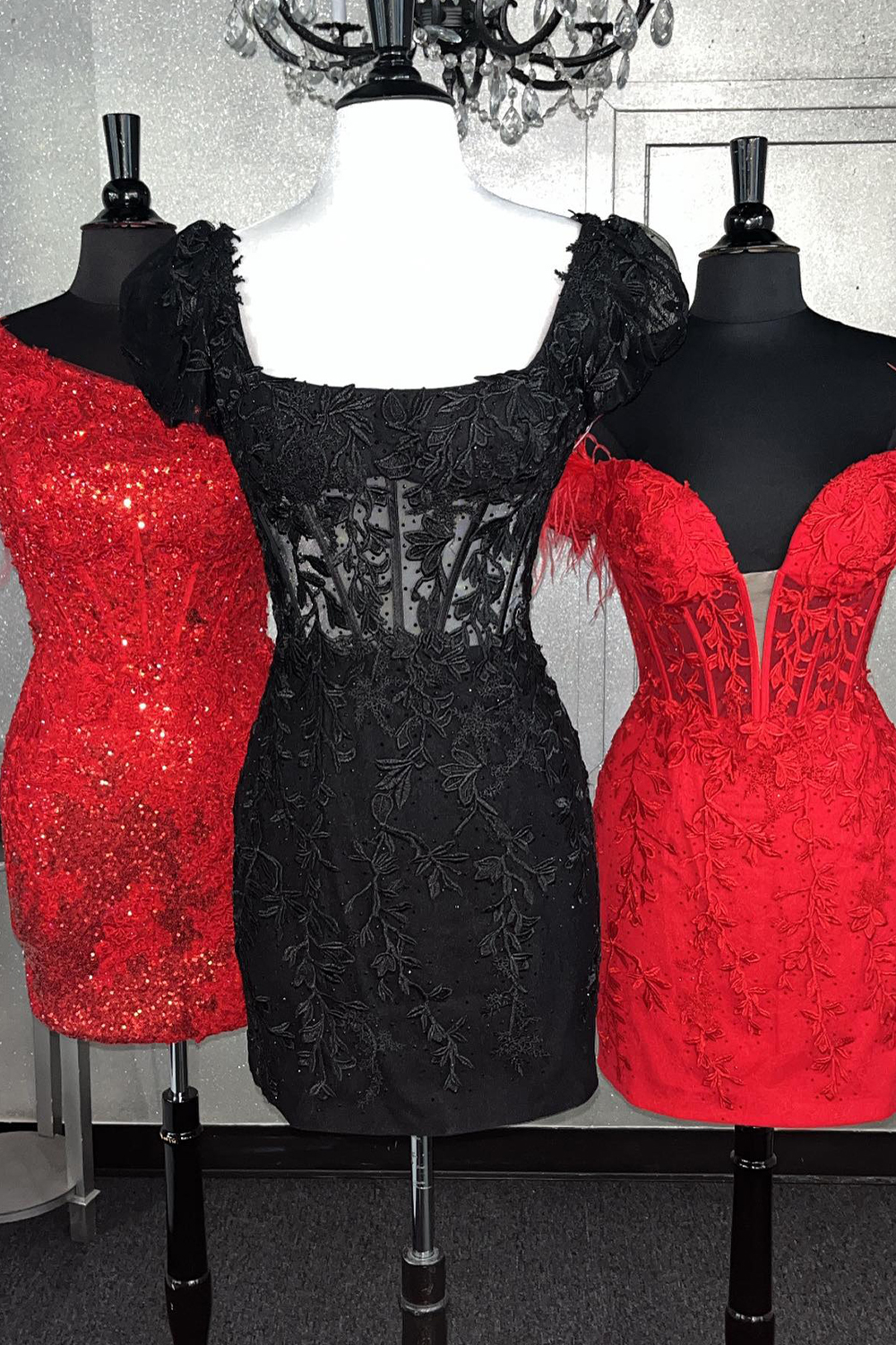 Bodycon Square Neck Purple Corset Homecoming Dress with Appliques