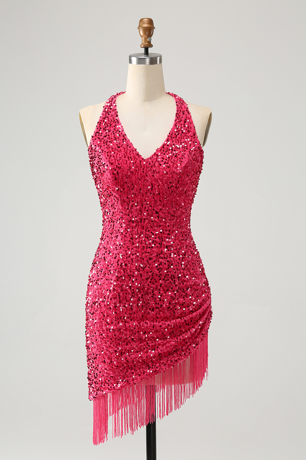 [Copy]Royal Blue Strapless Bodycon Satin Short Homecoming Dress with Beading