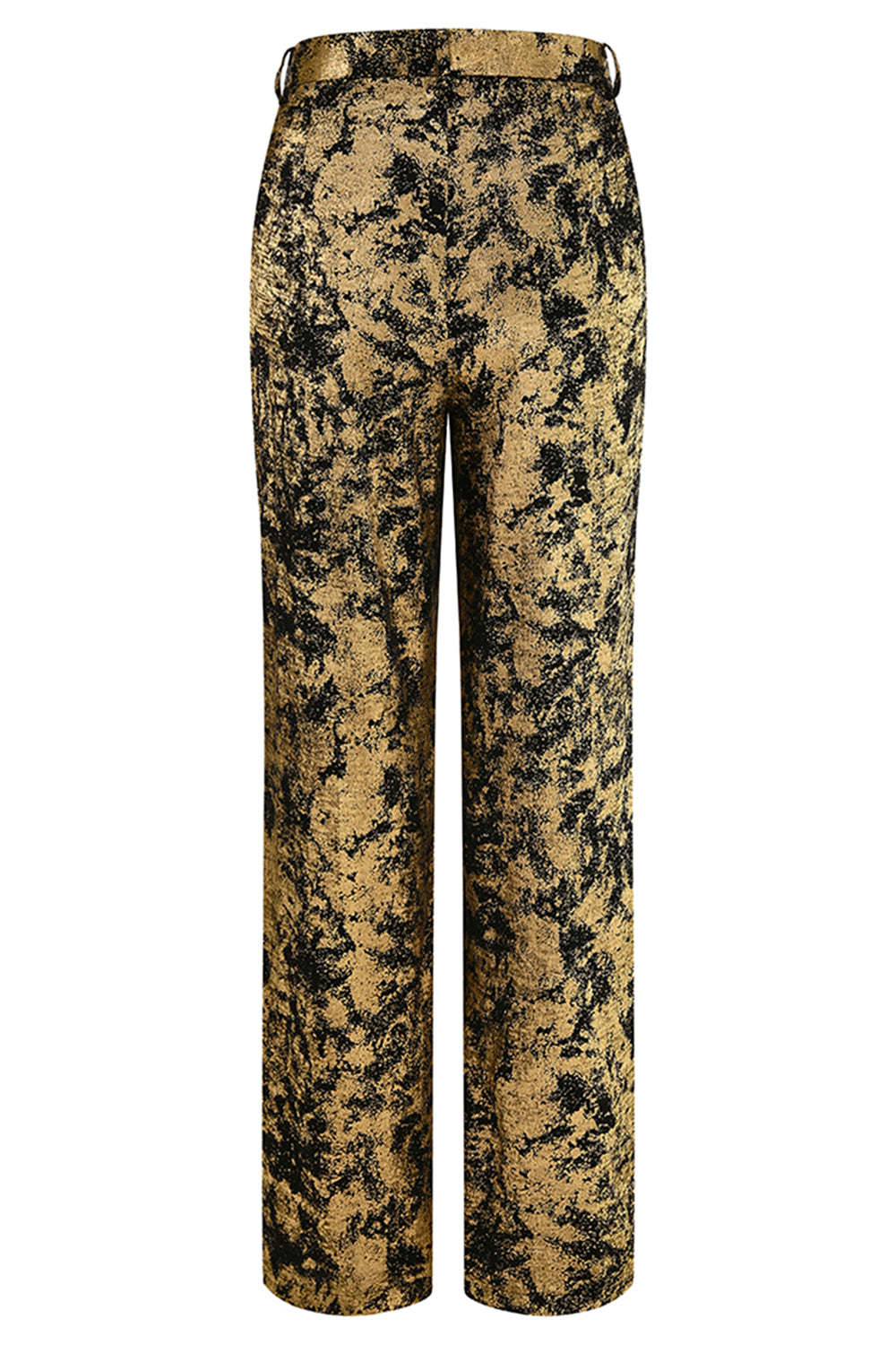 2 Piece Black Golden Notched Lapel Women Prom Party Suits