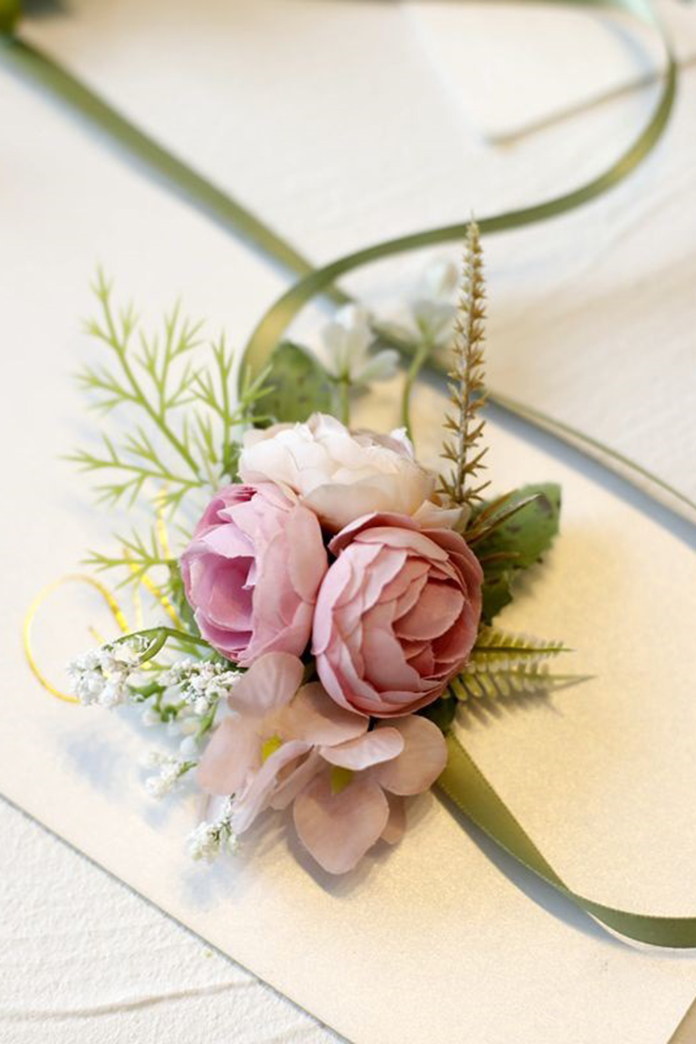Prom Artificial Flower Wrist Corsage for Homecoming