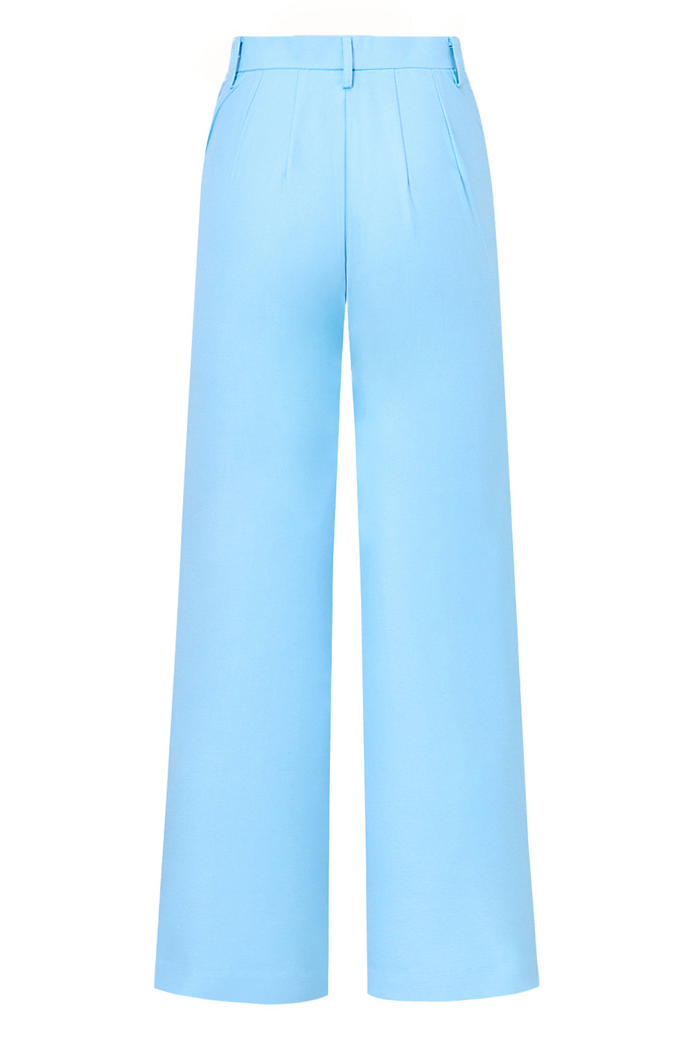 Blue Peak Lapel Slim Fitted One Button Women Suits with Belt