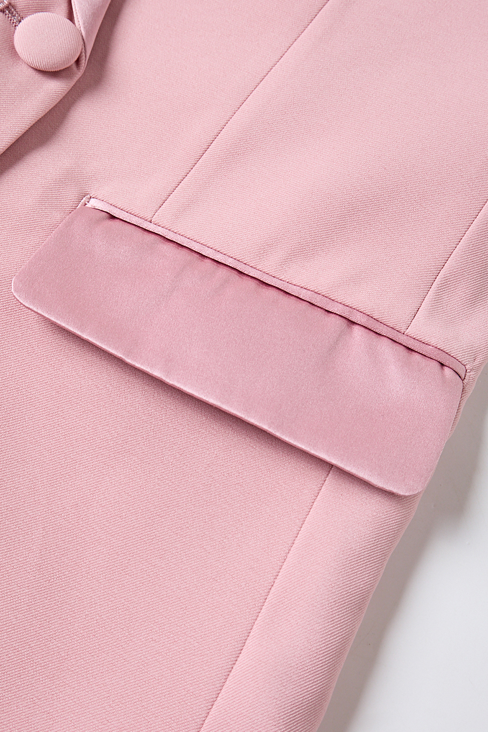 Blush Peak Lapel Double Breasted Slim Fitted Women Suits