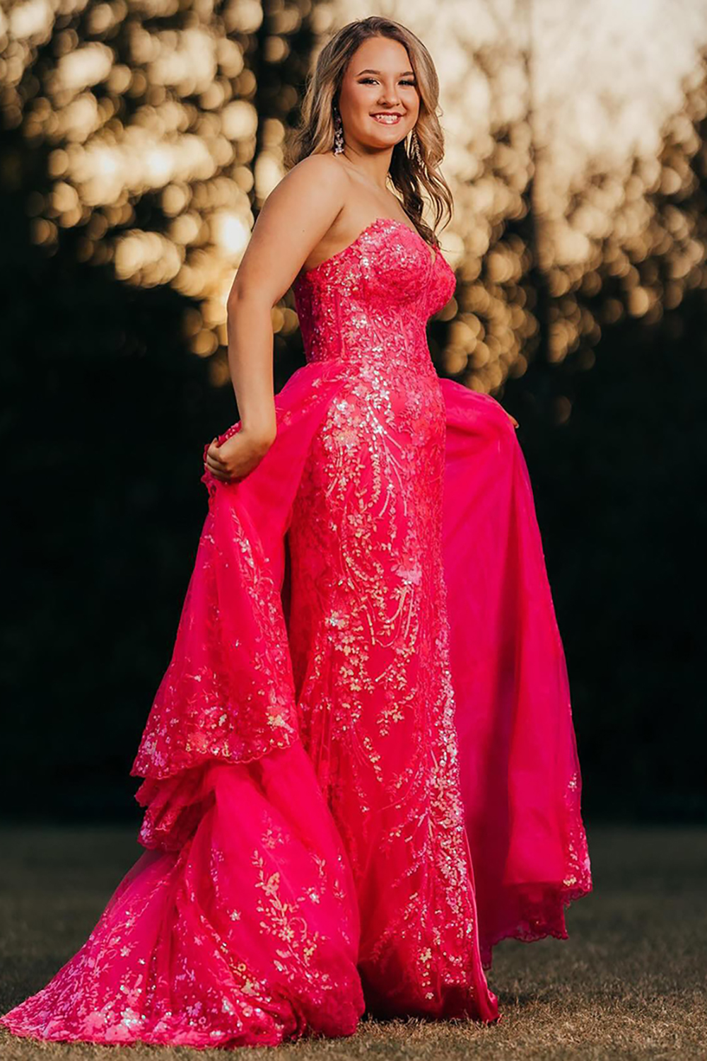 Sparkly Turquoise Sweetheart A-Line Sequin Applique Tulle Long Corset Prom Dress