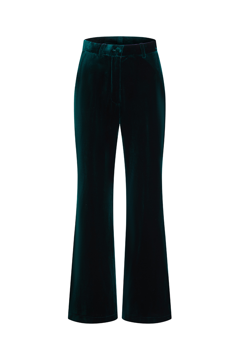 2 Piece Dark Green Velvet Double Breasted Women Prom Suits