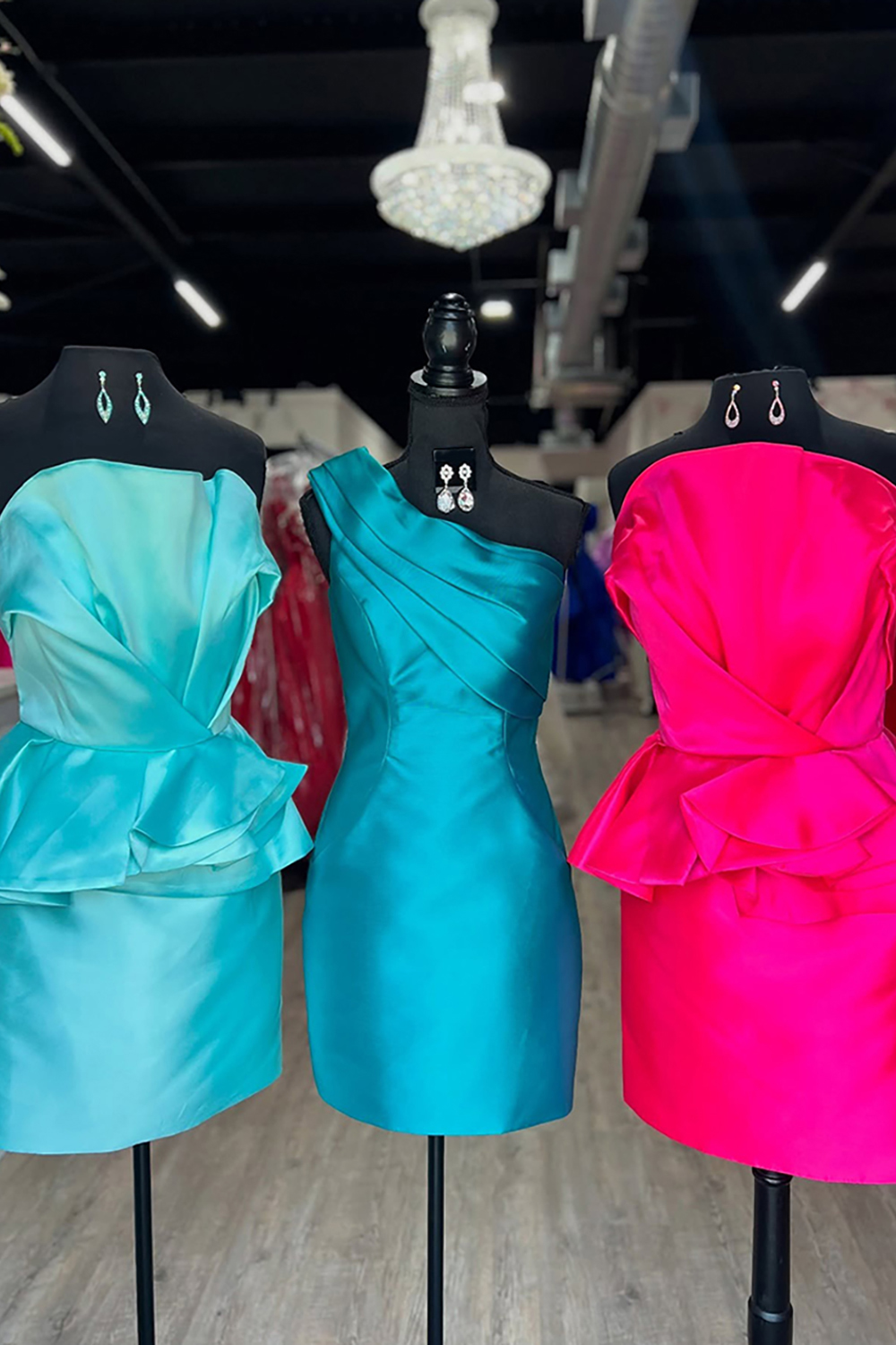 Black and White Ruffled Strapless Short Bodycon Homecoming Dress