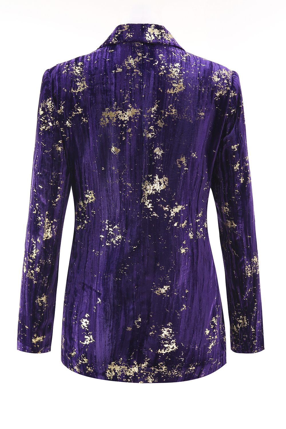 Sparkly Purple Velvet Notched Lapel Women Prom Homecoming Suits