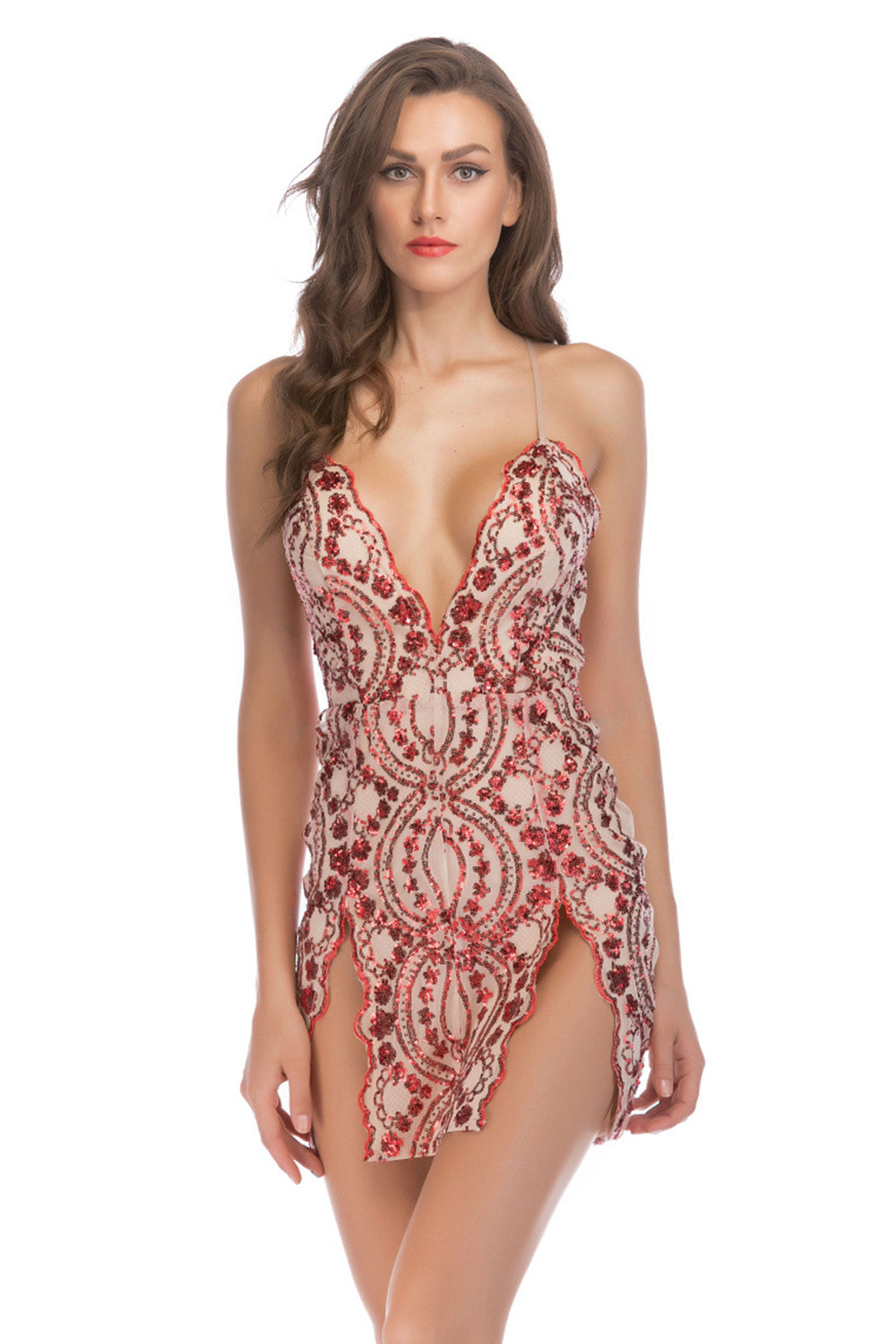 Sparkly Black Short Sequin Tight Homecoming Dress with Slit