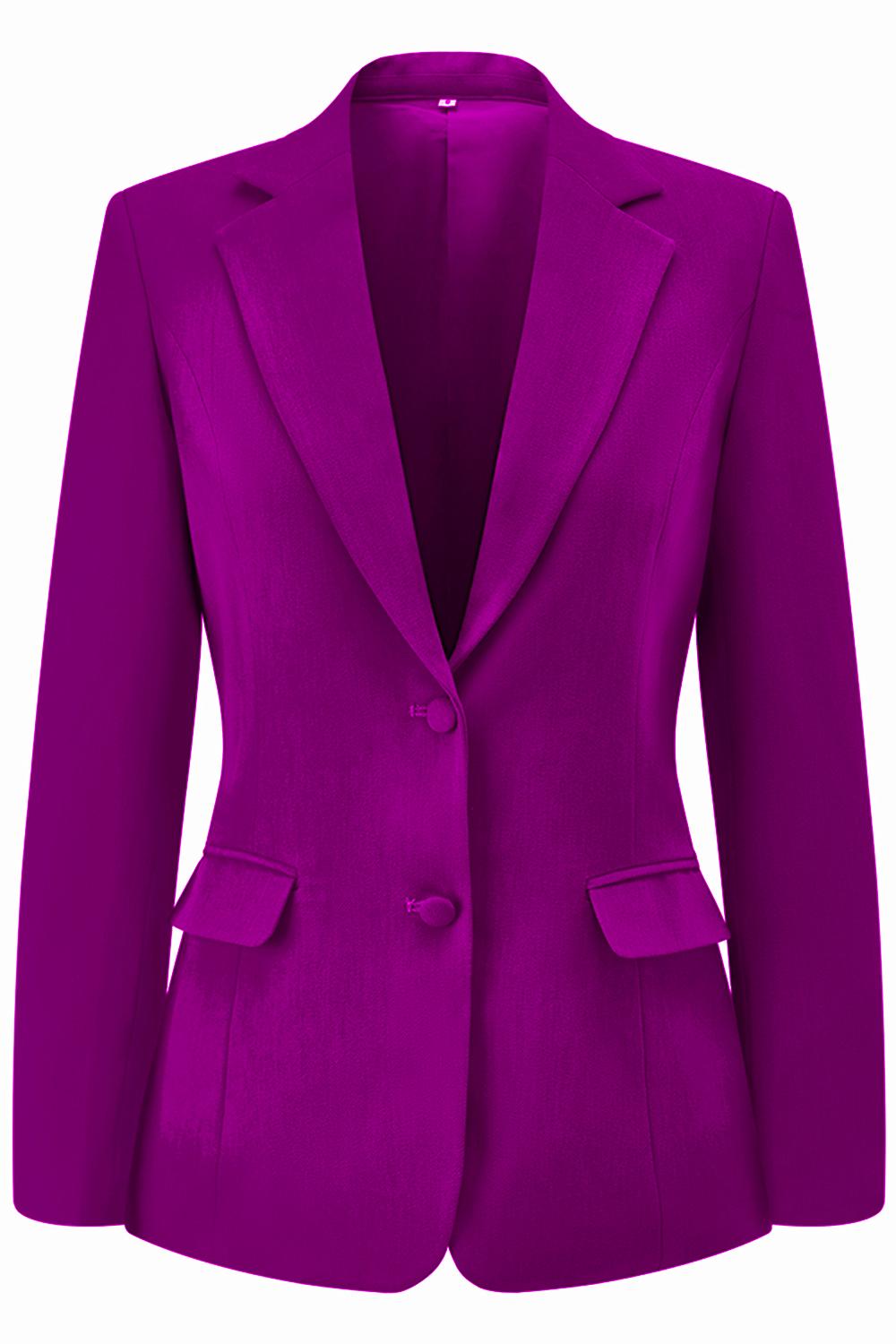 2 Piece Dark Fuchsia Notched Lapel Women Prom Party Suits