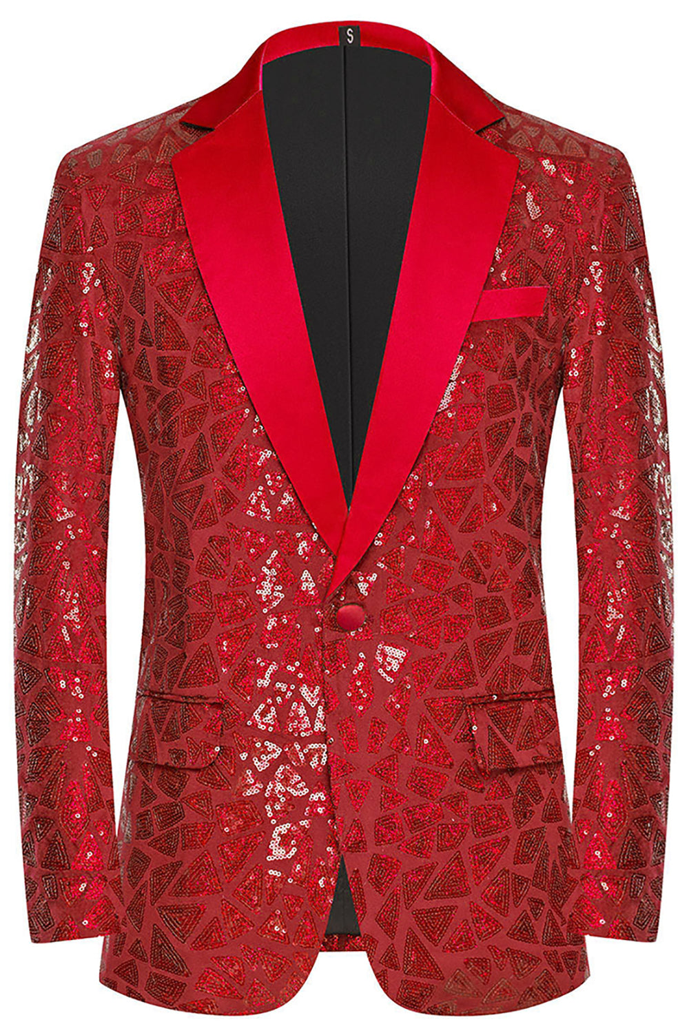 Sparkly Black Golden 2 Piece Sequins Prom Homecoming Men's Suits