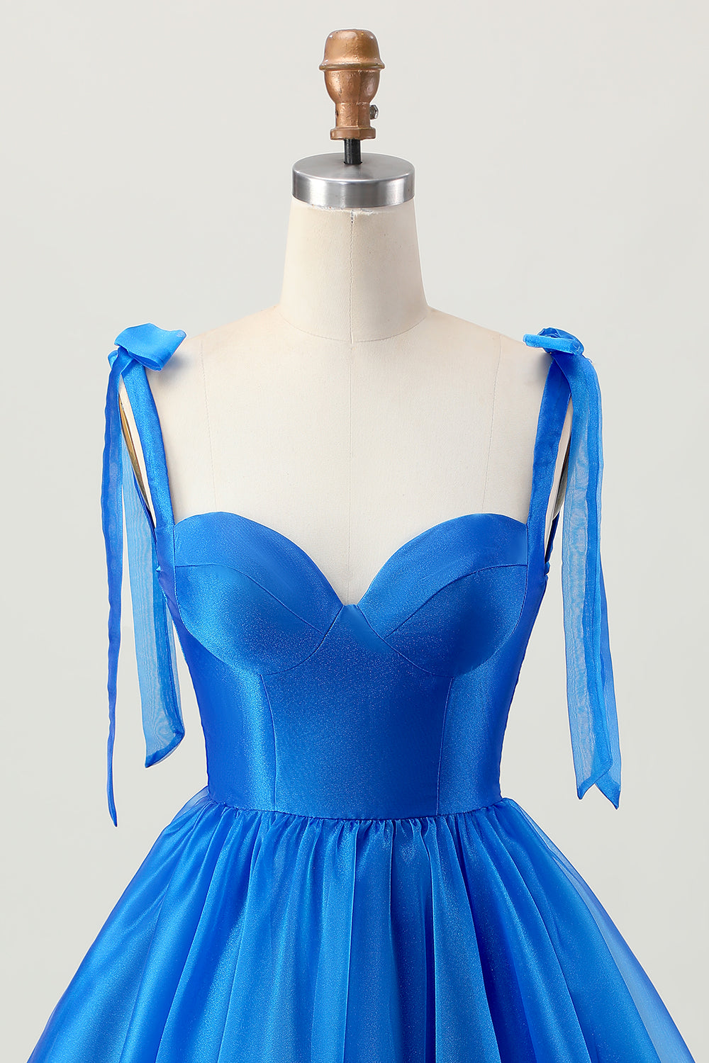 Simple Royal Blue A Line Short Homecoming Dress with Bows