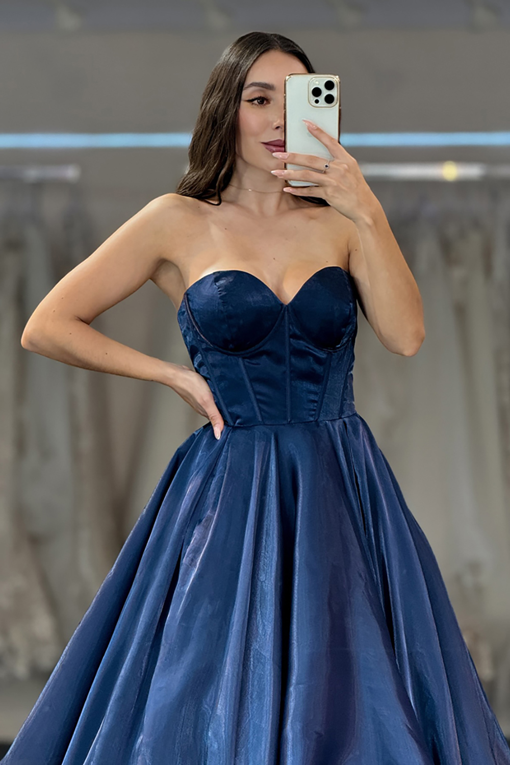 Burgundy A Line Long Corset Prom Dress with Ruffles