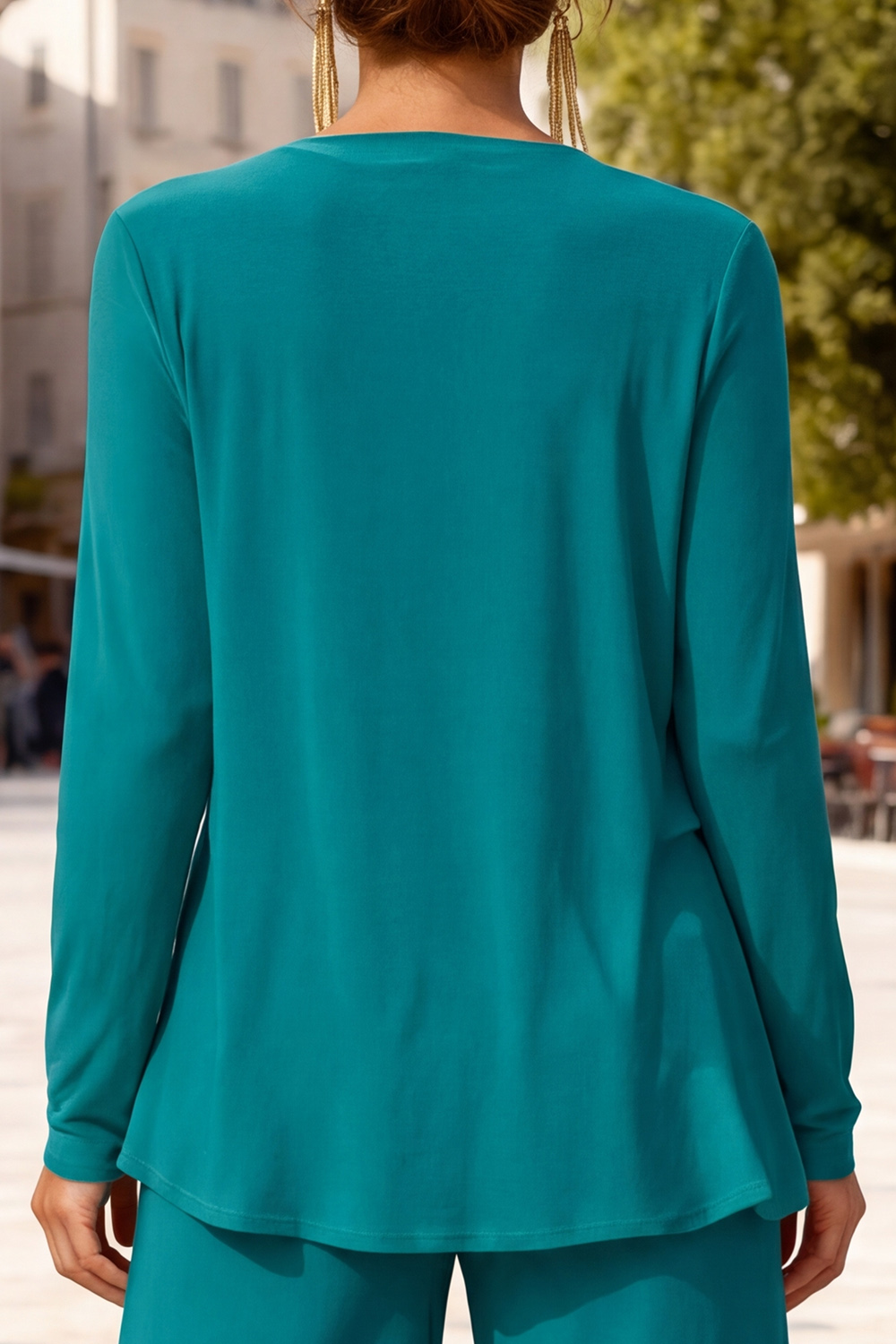 3-Piece White Chiffon Round Neck Mother of the Bride Pant Suits with Jacket