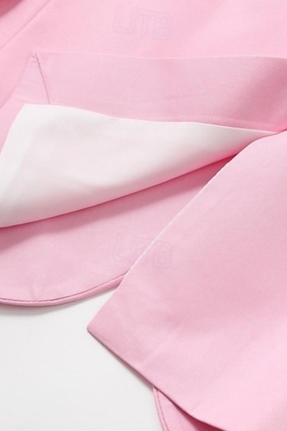 Blush Notched Lapel Single Breated Men Blazer