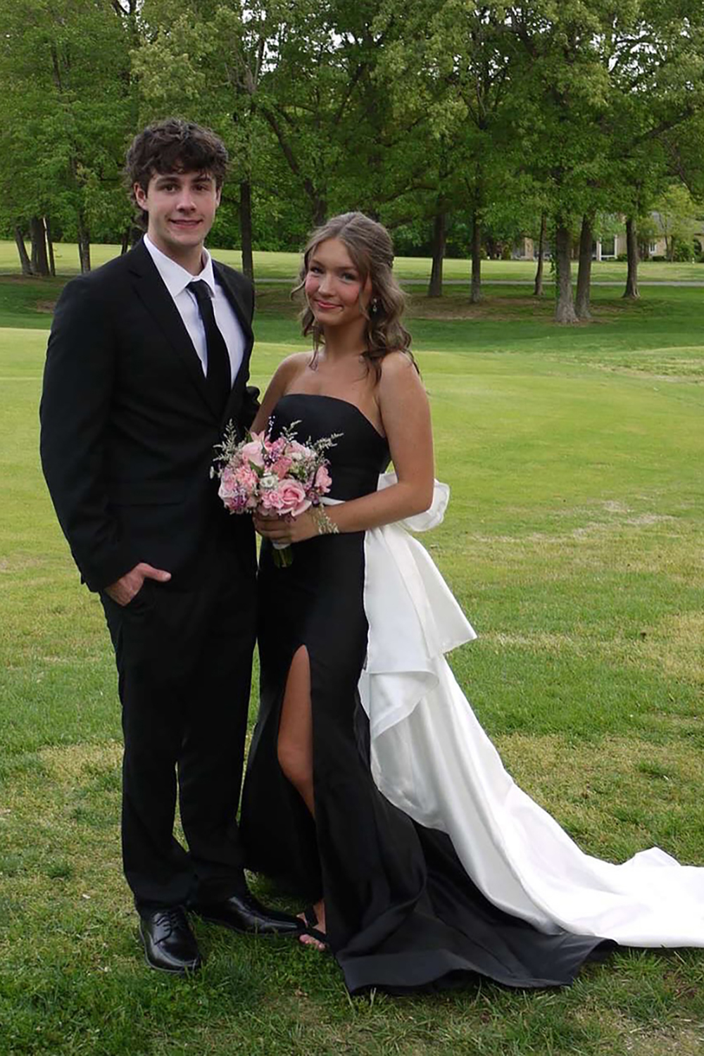 Black Mermaid Long Prom Dress with Slit