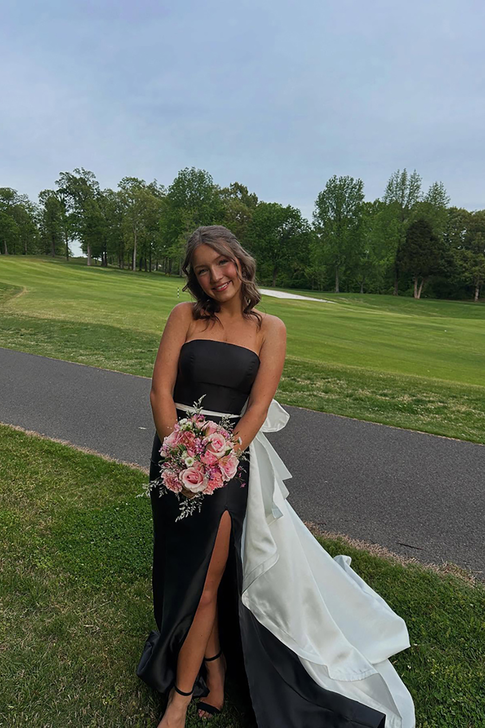 Black Mermaid Long Prom Dress with Slit