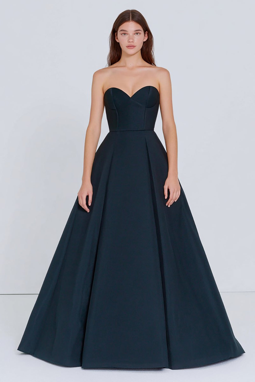 Navy Ball Gown Sweetheart Long Corset Formal Dress
