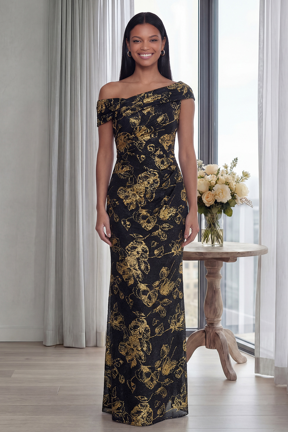 Sparkly Dark Green Mermaid Ruched Long Formal Dress