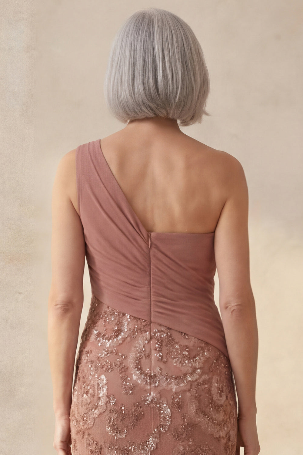 Floral Desert Rose Mermaid Long Mother Of the Bride Dress with Beading