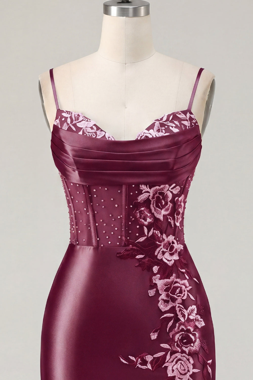 Corset Floral Navy Tight Short Homecoming Dress with Beading