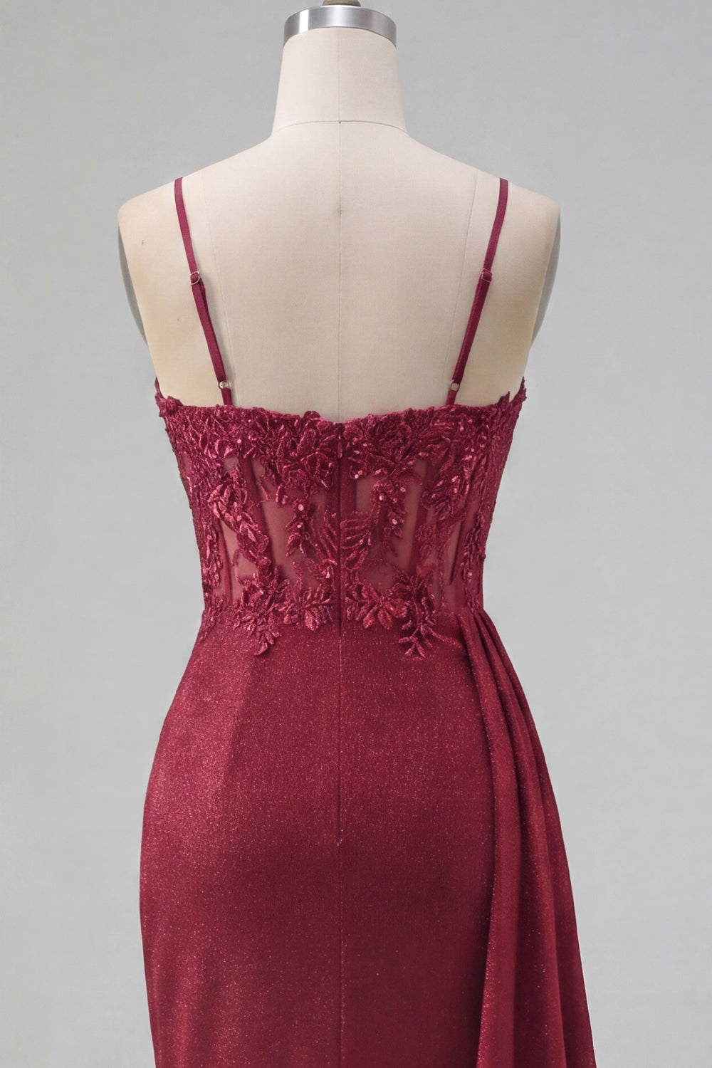 Sparkly Burgundy Short Beaded Tight Ruched Homecoming Dress with Side Cape